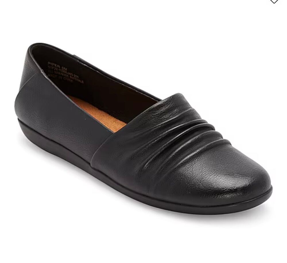 NEW! Baretraps Piper Womens Round Closed Toe Slip-On Shoe 9M Black
